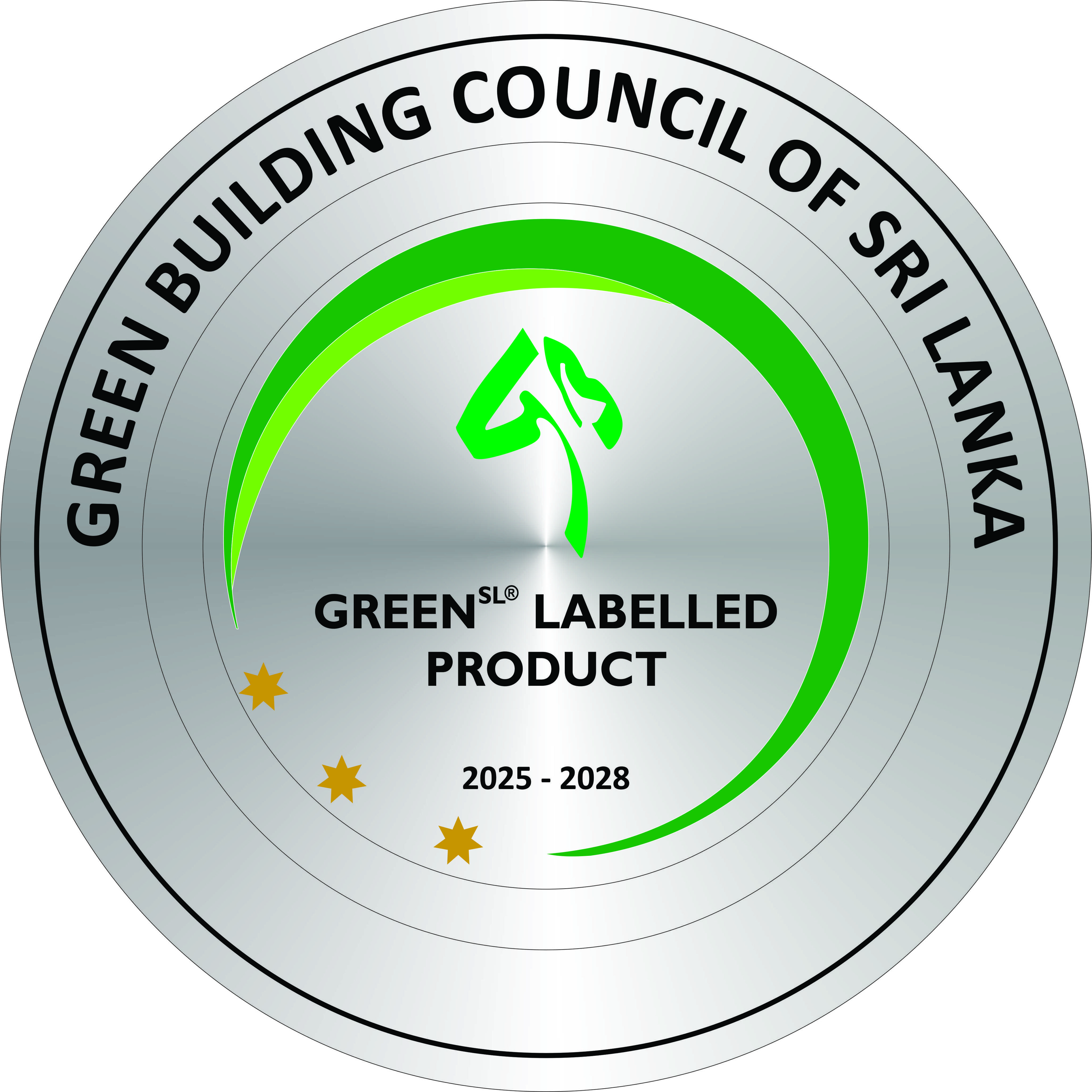 3 Stars Green Product Certification Plaque